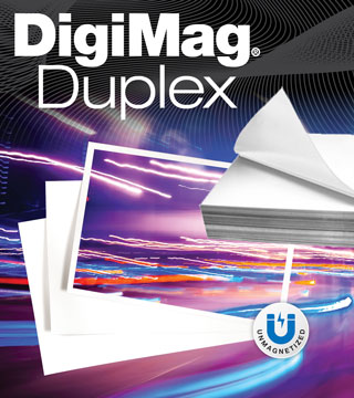 Digi Mag Duplex double sided magnets are two sided magnets that are printable on both sides.